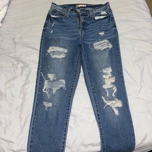 SO good for life 3/26W size high rise mom jeans ripped